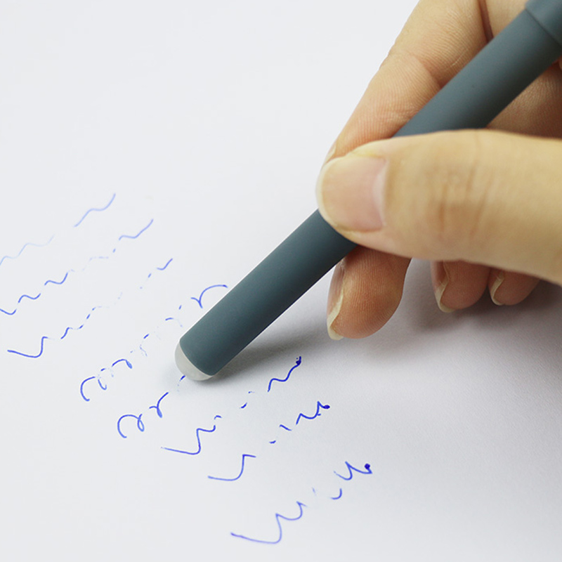 Hot Selling Cute 0.38mm Blue Black Gel Ink Pen Easy Erase Neutral Pen Cartoon Pl