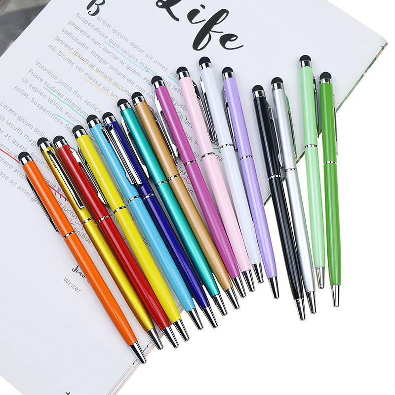 Hot Selling Multi-Colors Metal Stylus Twist Ball Pen Slim Metallic Pen Hotel Bal