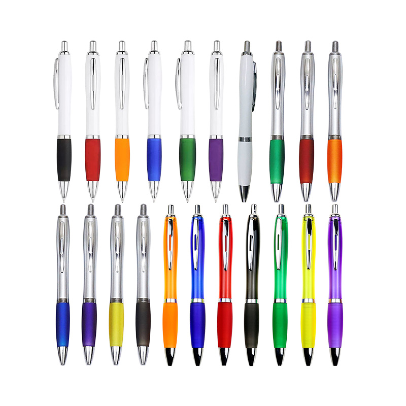Promotional Customized Ball Point Pens Plastic Fancy Ball Pen with Printed Logo