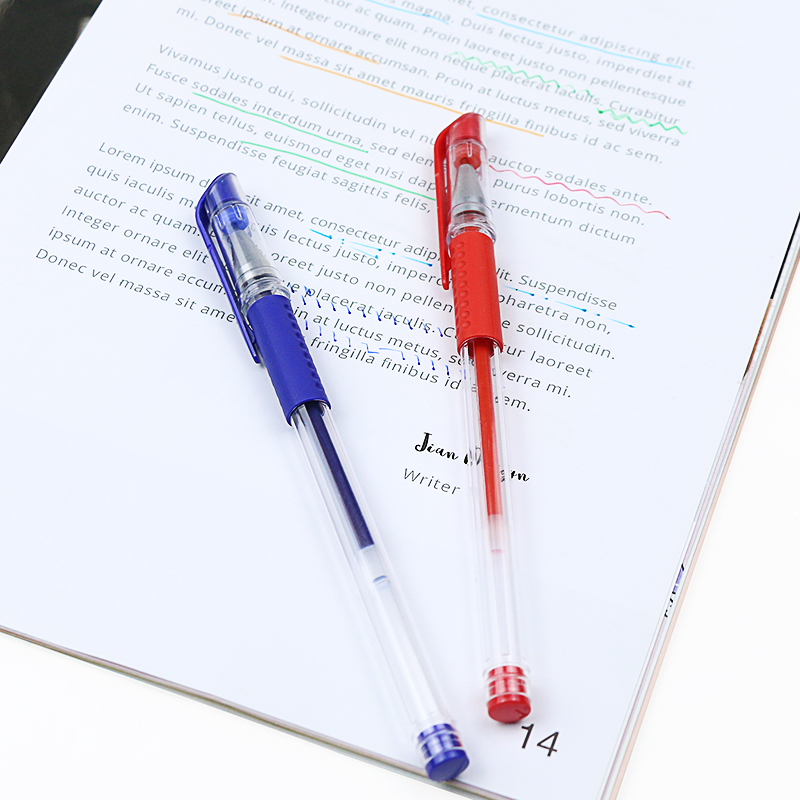 Promotional Cheap Neutral Pen Customized 0.5mm Plastic Gel Pen with Logo Printed