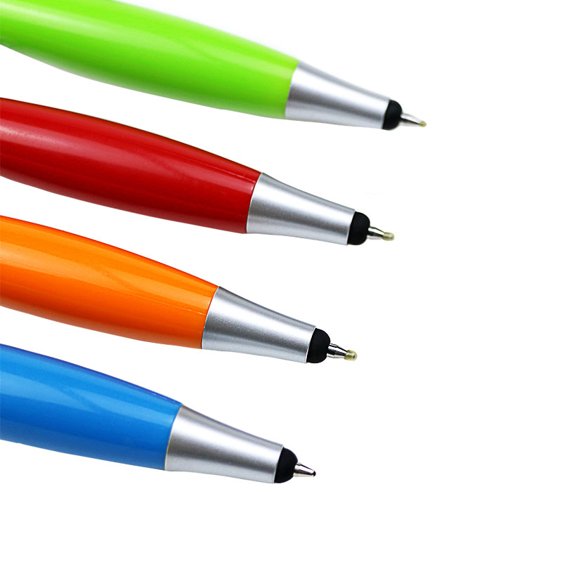 Hot Selling Creative Smile Face Mop Topper Ballpoint Pen Custom Logo Cute Plasti