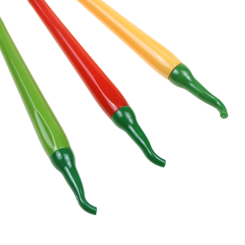 Wholesale Creative Neutral Pen Novelty Chili Pepper Shape Gel Ink Pen Plastic Ge
