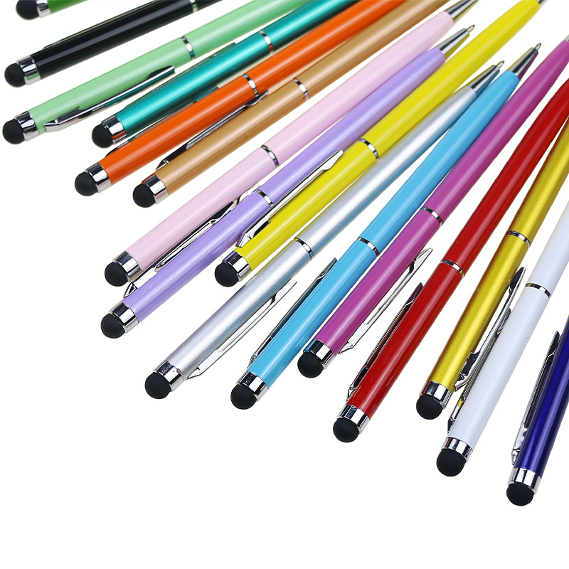 Hot Selling Multi-Colors Metal Stylus Twist Ball Pen Slim Metallic Pen Hotel Bal