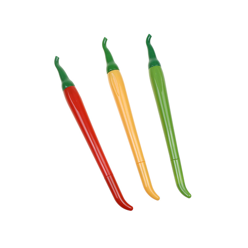 Wholesale Creative Neutral Pen Novelty Chili Pepper Shape Gel Ink Pen Plastic Ge