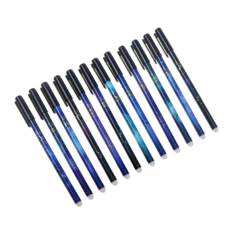 Wholesale Creative Twelve Constellations Design Student Heat Erase Neutral Pen S