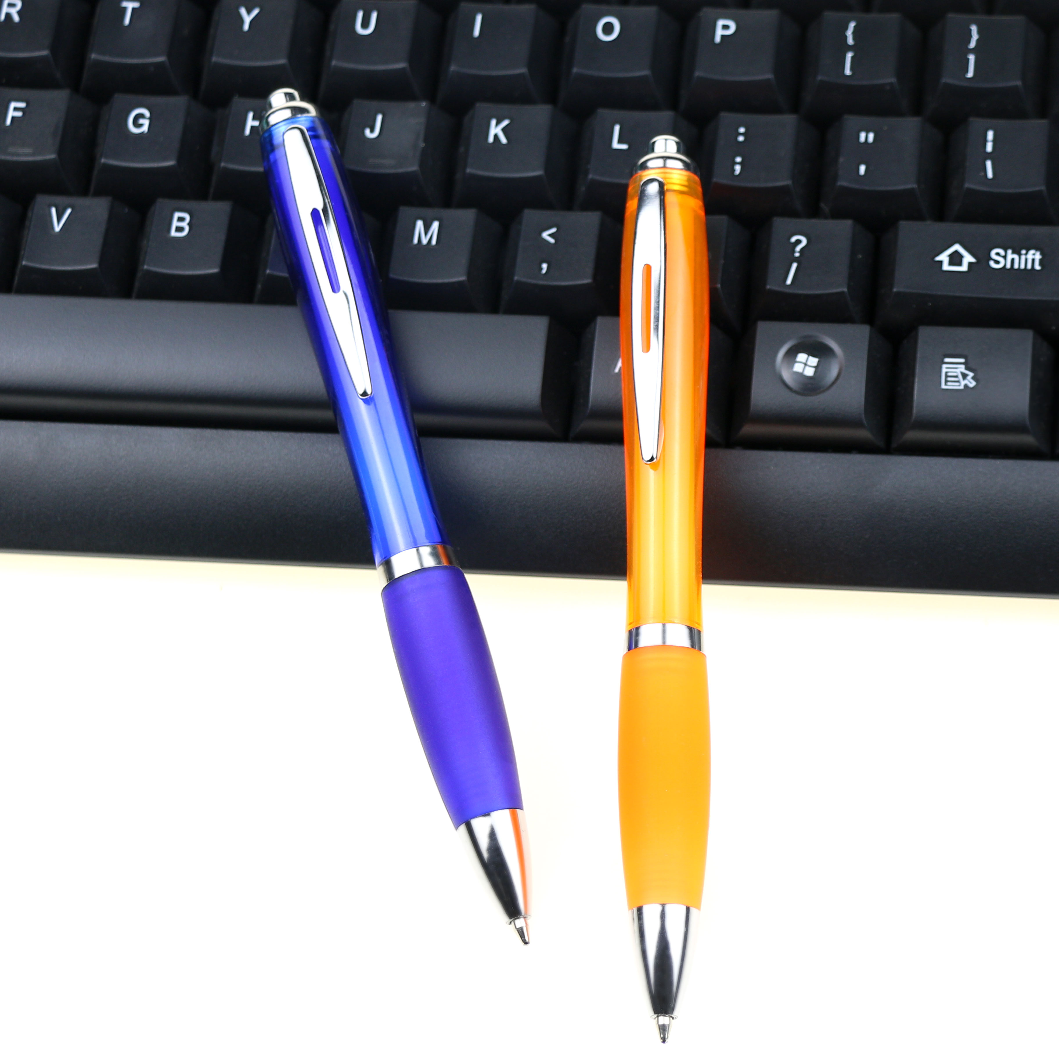 Promotional Customized Ball Point Pens Plastic Fancy Ball Pen with Printed Logo