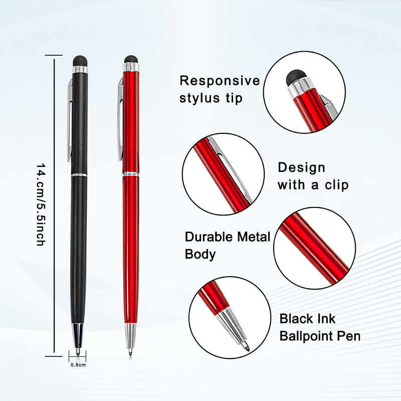 Hot Selling Multi-Colors Metal Stylus Twist Ball Pen Slim Metallic Pen Hotel Bal
