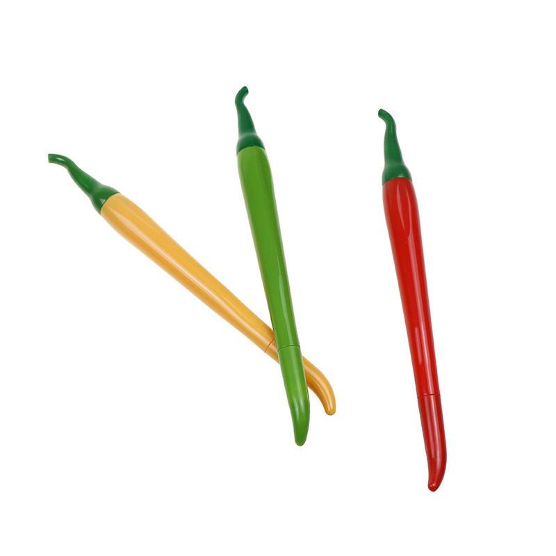 Wholesale Creative Neutral Pen Novelty Chili Pepper Shape Gel Ink Pen Plastic Ge