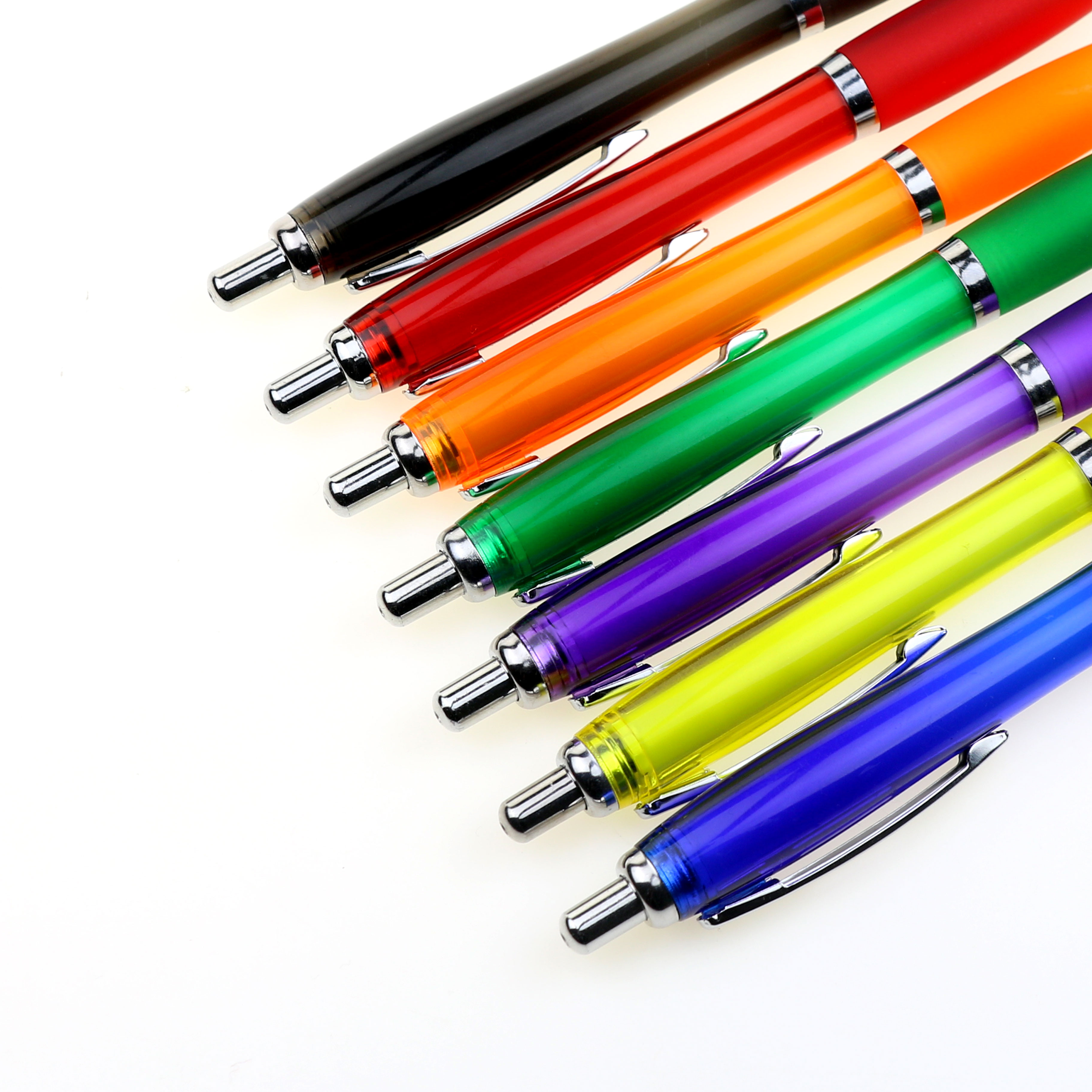 Promotional Customized Ball Point Pens Plastic Fancy Ball Pen with Printed Logo