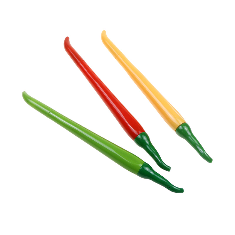 Wholesale Creative Neutral Pen Novelty Chili Pepper Shape Gel Ink Pen Plastic Ge