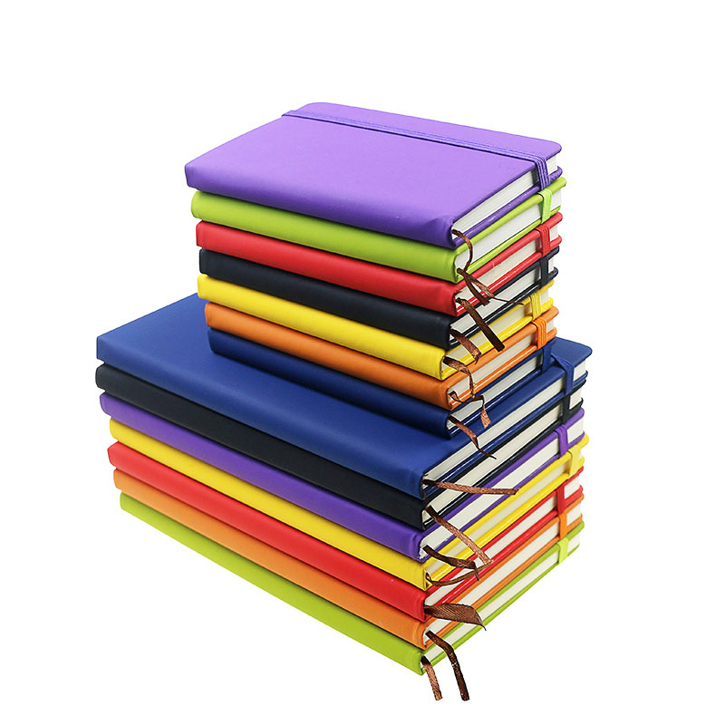Hot Selling Multi Color Elastic Strap PU Leather Notepad A5/A6 Journal Notebook