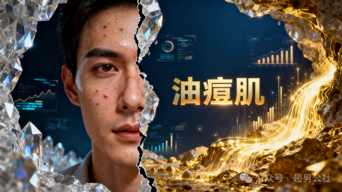 男性油痘肌市场暴增，下一个美容行业金矿待挖掘！