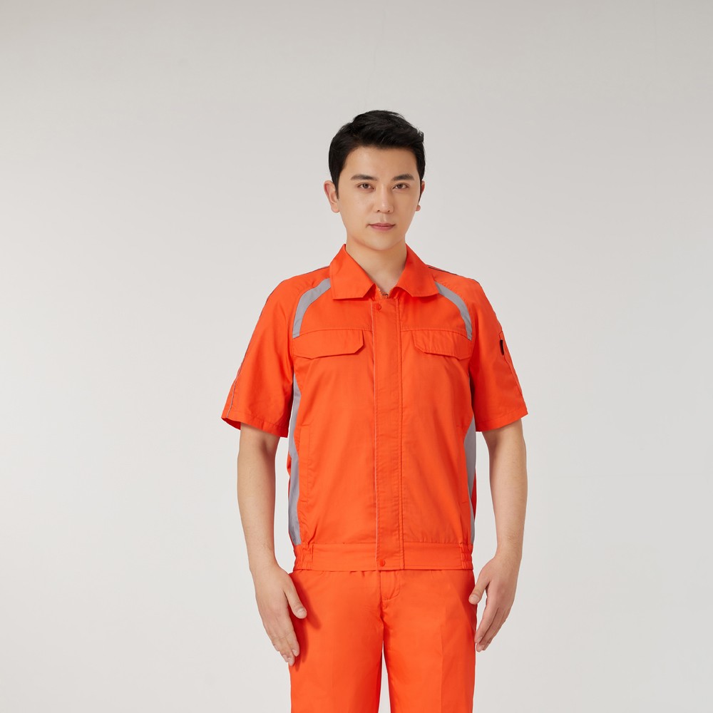 涤棉夏季工作服AD2204-3
