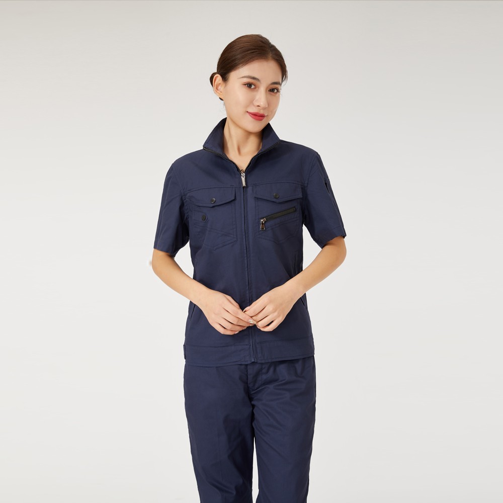 藏青夏季工作服AD2207-3